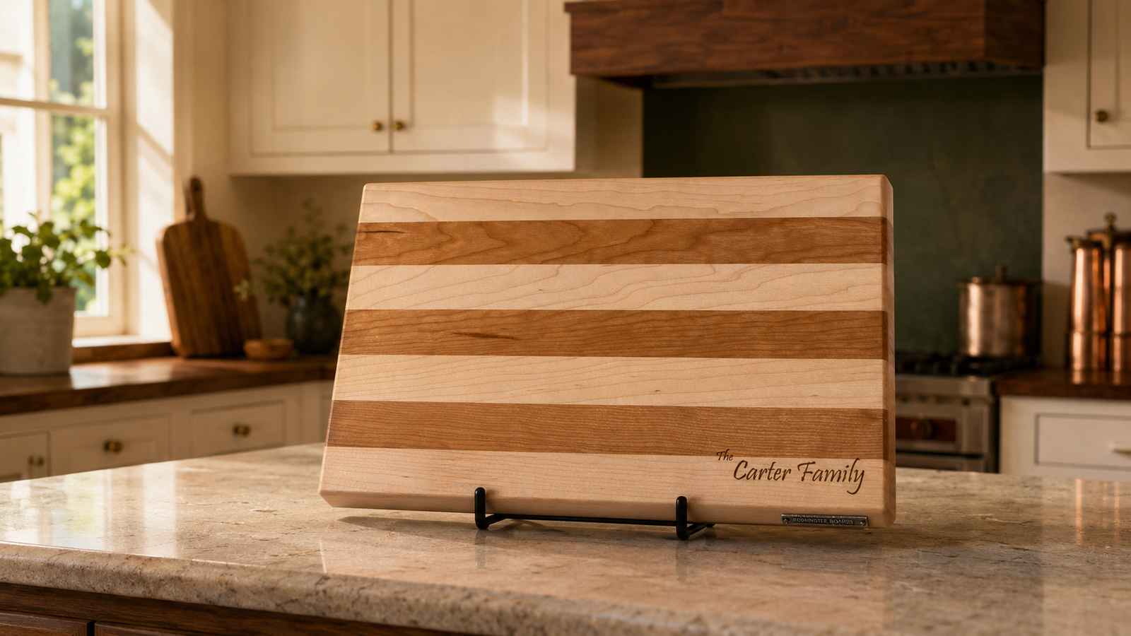 Carter Family personalized hardwood closing gift
