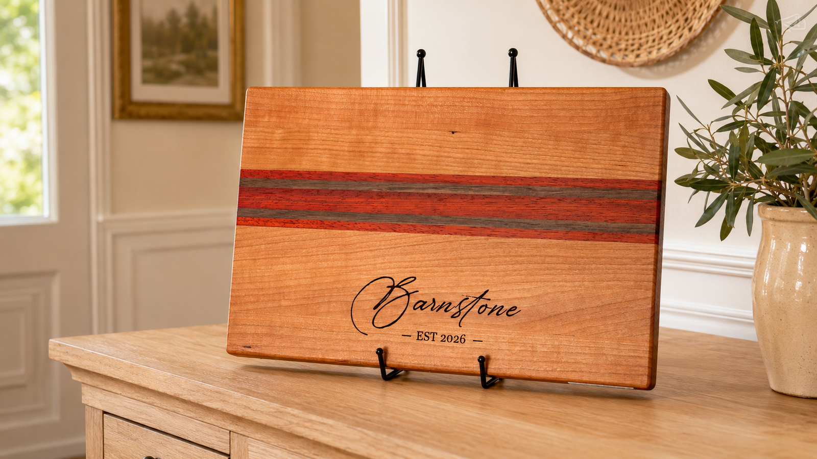 Barnstone personalized hardwood board established 2026