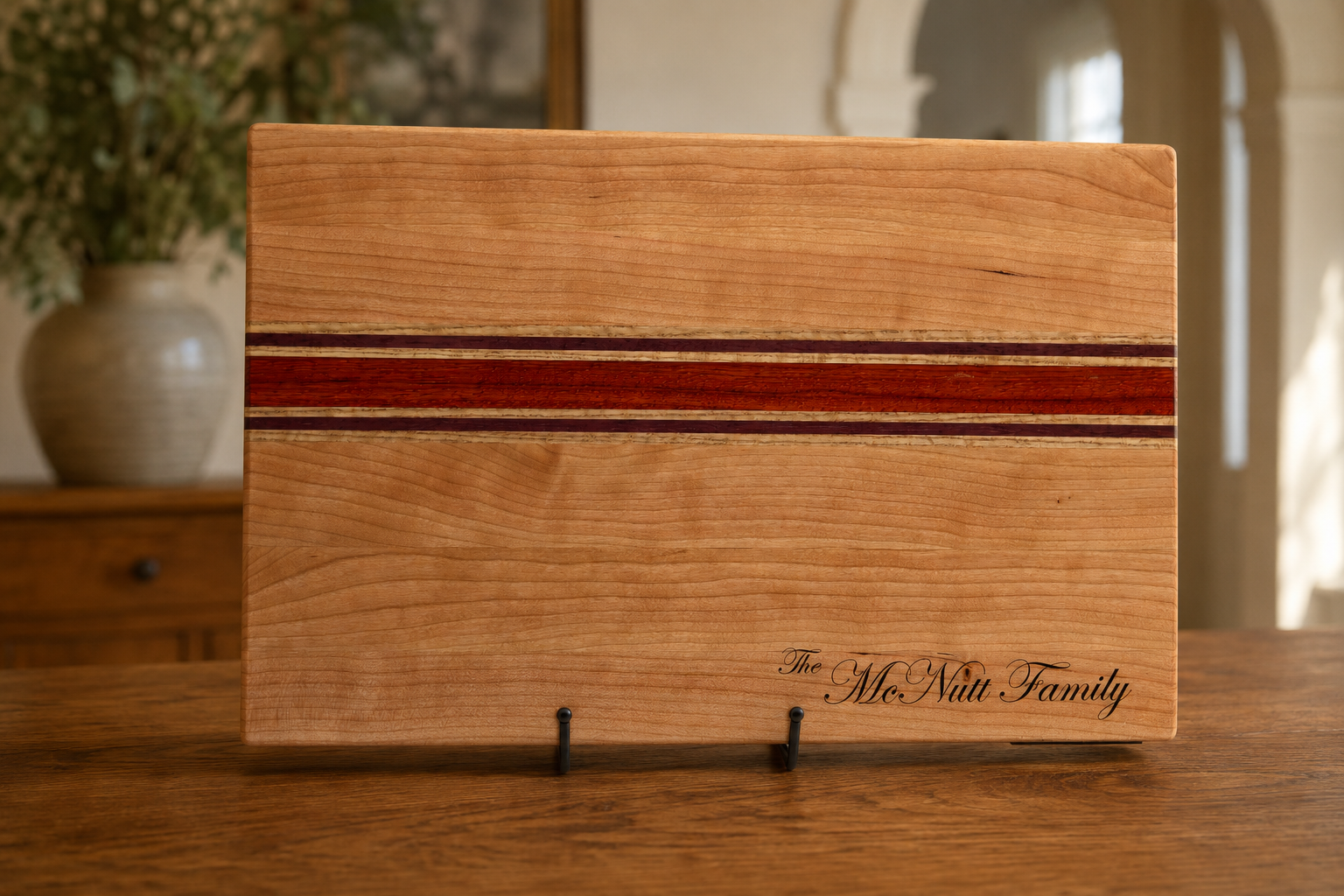 McNutt Family personalized hardwood board